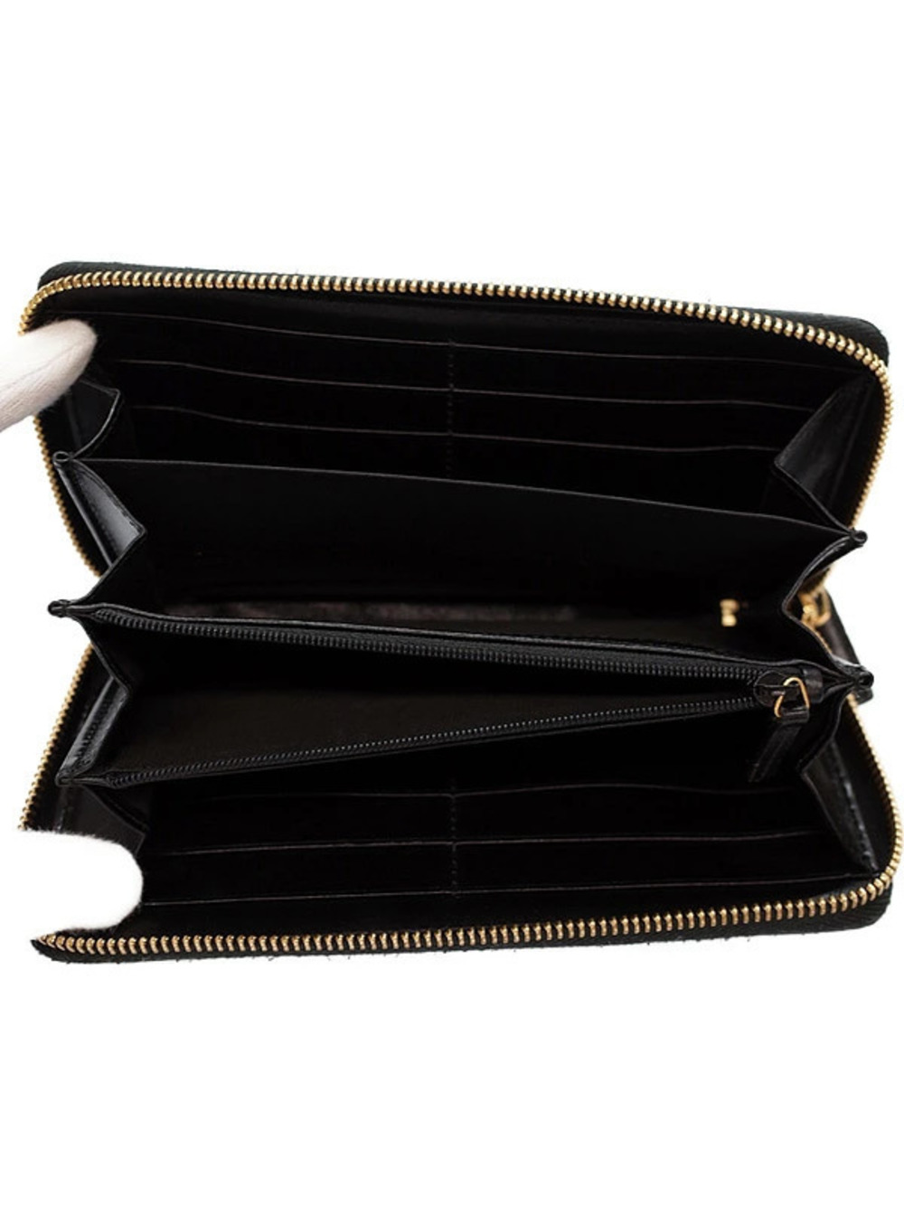 Gucci Zipper Zip Round Long Wallet Around - Picture 3 of 5